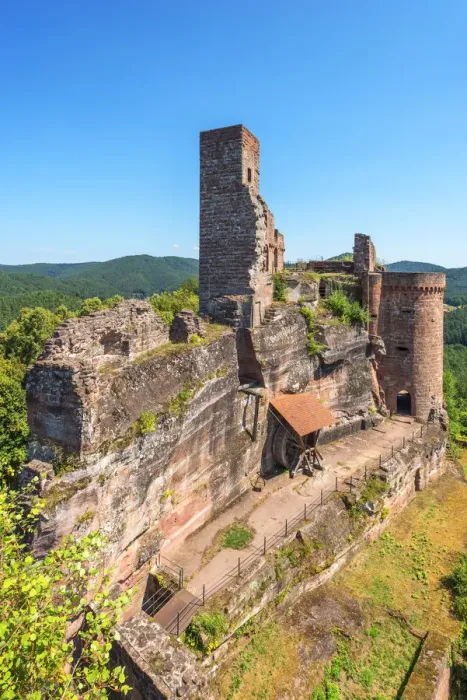 Framed Print : Ruin of castle Altdahn, Dahn, Wasgau, Palatinate Forest, Rhineland-Palatinate, Germany Framed Print : Ruin of castle Altdahn, Dahn, Wasgau, Palatinate Forest, Rhineland-Palatinate, Germany