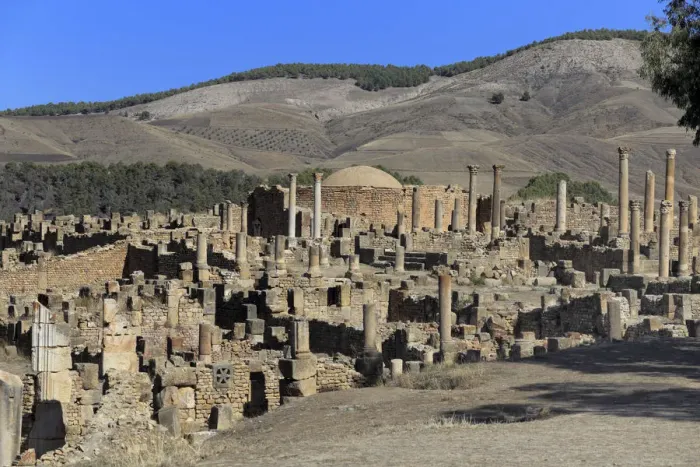 Framed Print : Ruins of ancient city Cuicul, Djemila, Setif Province, Algeria Framed Print : Ruins of ancient city Cuicul, Djemila, Setif Province, Algeria