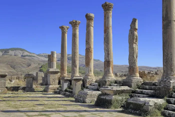 Framed Print : Ruins of ancient city Cuicul, Djemila, Setif Province, Algeria Framed Print : Ruins of ancient city Cuicul, Djemila, Setif Province, Algeria