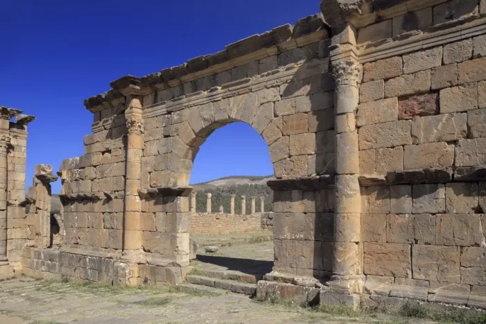 Framed Print : Ruins of ancient city Cuicul, Djemila, Setif Province, Algeria Framed Print : Ruins of ancient city Cuicul, Djemila, Setif Province, Algeria