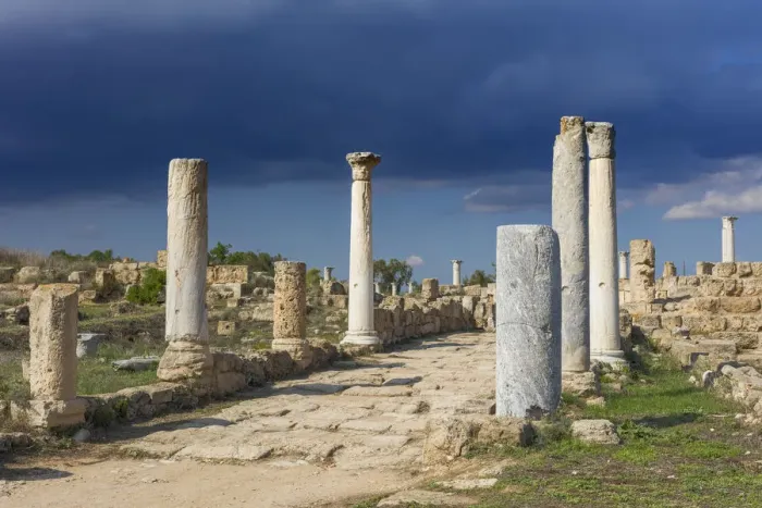 Framed Print : Ruins of ancient Greek city of Salamis, Northern Cyprus Framed Print : Ruins of ancient Greek city of Salamis, Northern Cyprus