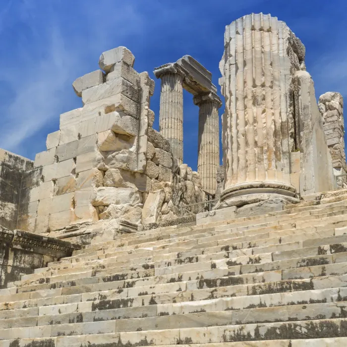 Framed Print : Ruins of ancient Temple of Apollo, Didyma, Aydin Province, Turkey