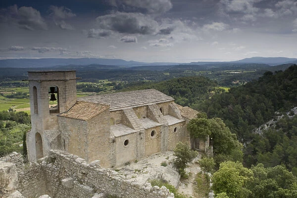 The ruins of the church at Oppede le Vieux in Provence France