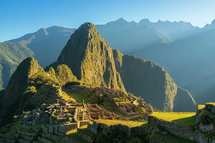 Framed Print : Ruins of historic ancient archeological Incan Machu Picchu on mountain in Andes, Cuzco Region, Peru Framed Print : Ruins of historic ancient archeological Incan Machu Picchu on mountain in Andes, Cuzco Region, Peru