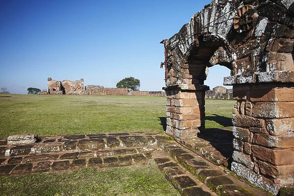 Ruins of Jesuit mission at Trinidad (UNESCO World Heritage Site), Itapua, Paraguay