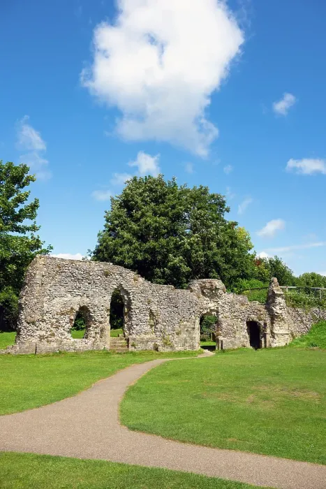 Framed Print : Ruins of Lewes Priory, Lewes, East Sussex, England Framed Print : Ruins of Lewes Priory, Lewes, East Sussex, England