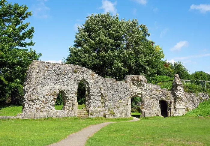 Framed Print : Ruins of Lewes Priory, Lewes, East Sussex, England Framed Print : Ruins of Lewes Priory, Lewes, East Sussex, England