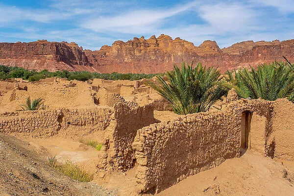 Ruins of the Old town of Al-Ula, Medina Province, Saudi Arabia