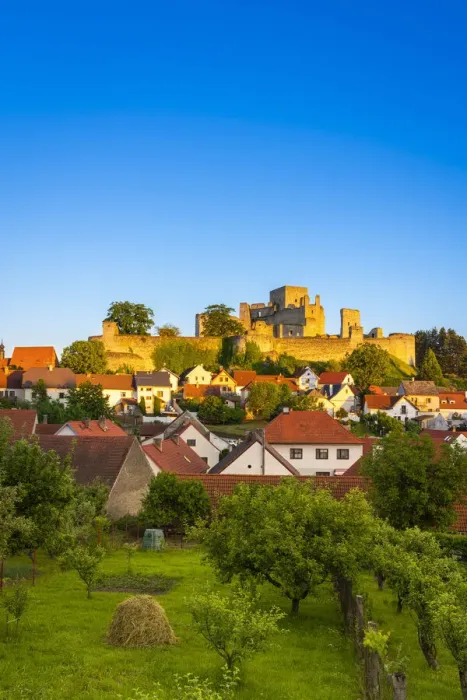 Framed Print : Ruins of Rabi castle against clear sky at sunset, Rabi, Klatovy District, Plzen Region, Czech Republic Framed Print : Ruins of Rabi castle against clear sky at sunset, Rabi, Klatovy District, Plzen Region, Czech Republic