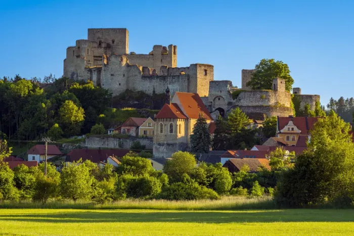 Framed Print : Ruins of Rabi castle on sunny day, Rabi, Klatovy District, Plzen Region, Czech Republic Framed Print : Ruins of Rabi castle on sunny day, Rabi, Klatovy District, Plzen Region, Czech Republic