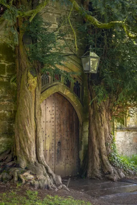 Framed Print : Rumoured to be the inspiration for The Doors of Durin in Lord of the Rings