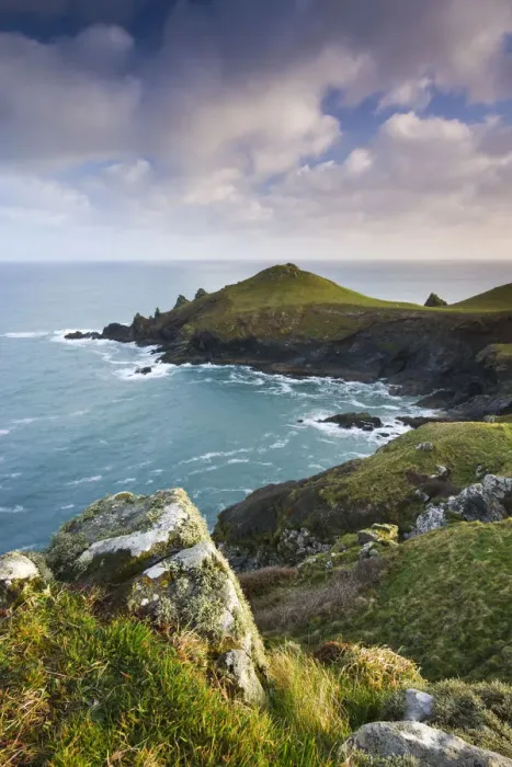 Framed Print : Rumps Point from Pentire Head, Cornwall, England. Spring (April) 2009 Framed Print : Rumps Point from Pentire Head, Cornwall, England. Spring (April) 2009