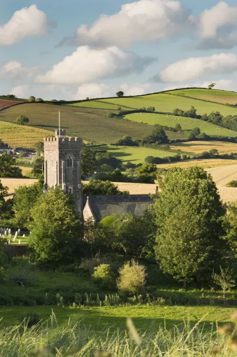 Framed Print : Rural Church surrounded by rolling countryside, Shobrooke, Devon, England. Summer (July) Framed Print : Rural Church surrounded by rolling countryside, Shobrooke, Devon, England. Summer (July)