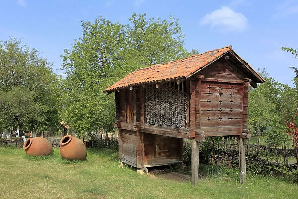Rural wooden house, Open Air Museum of Ethnography, Tbilisi, Georgia