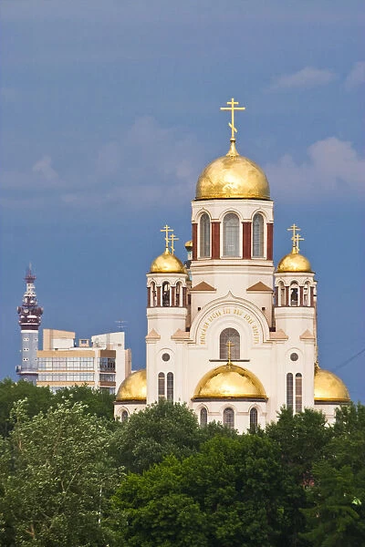 Russia, Ekaterinburg (Yekateringburg), Church of the Blood, The Romanov Memorial
