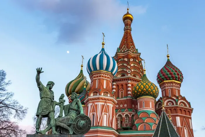 Framed Print : Russia, Moscow, Red Square, Kremlin, St. Basils Cathedral