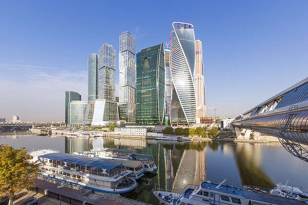 Russia, Moscow, skyscrappers of the Modern Moscow-City International business