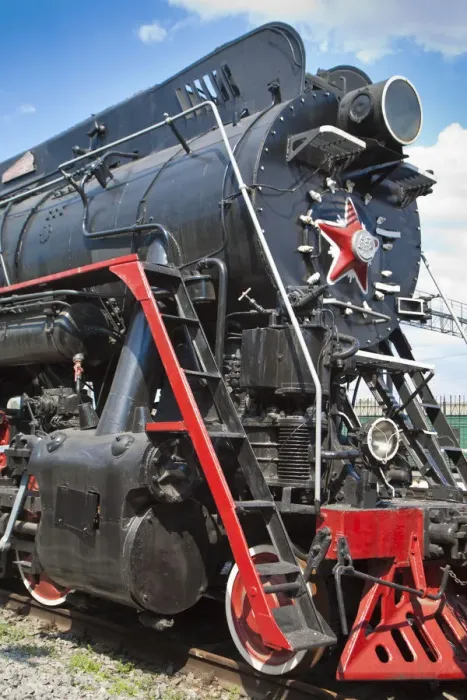 Framed Print : Russia, St Petersburg, Locomotives at the Railway museum Framed Print : Russia, St Petersburg, Locomotives at the Railway museum