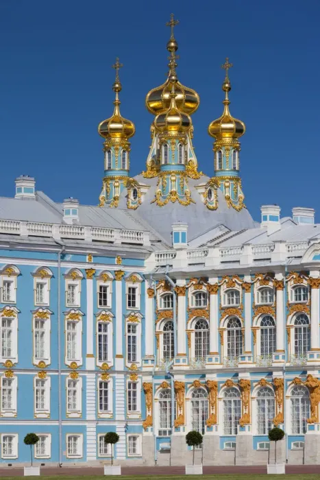 Framed Print : Russia, St. Petersburg, Pushkin-Tsarskoye Selo, Catherine Palace, west end Framed Print : Russia, St. Petersburg, Pushkin-Tsarskoye Selo, Catherine Palace, west end