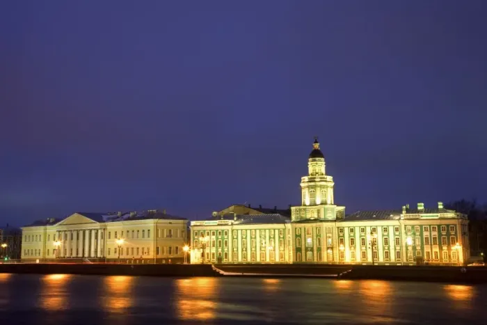 Framed Print : Russia, St. Petersburg; Th Neva River with the Kunstkamera and part of the State University building beside Framed Print : Russia, St. Petersburg; Th Neva River with the Kunstkamera and part of the State University building beside