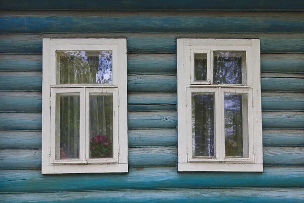 Russia, Vladimir Oblast, Golden Ring, Suzdal, traditional Russian buildings, window