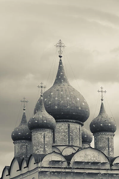 Russia, Vladimir Oblast, Golden Ring, Suzdal, Suzdal Kremlin, domes of the Nativity