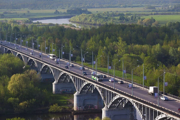 Russia, Vladimir Oblast, Golden Ring, Vladimir, bridge over the Klyazma River