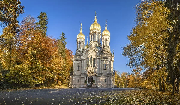 Russian Orthodox Church on the Neroberg, Wiesbaden, Hesse, Germany