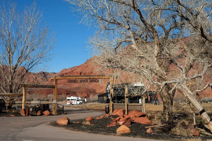 Framed Print : RV parked at Sorrel River Ranch, Moab, Utah, USA Framed Print : RV parked at Sorrel River Ranch, Moab, Utah, USA