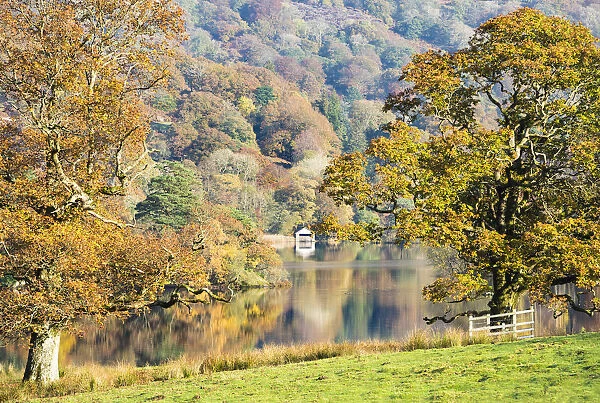 Rydal Water in autumn, Cumbria, UK