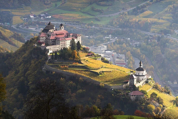 Sabbiona convent in Isarco valley Europe, Italy, Trentino Alto Adige, Bolzano