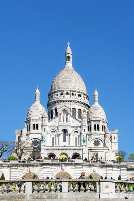 Framed Print : Sacre Coeur Basilica, Montmartre, Paris, France