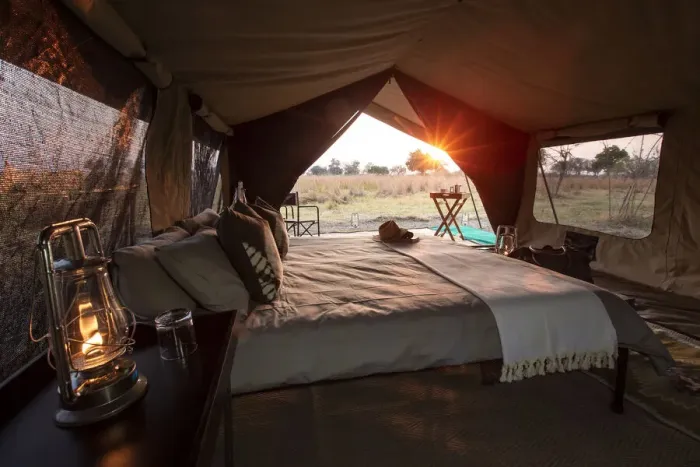 Framed Print : Safari tent, Moremi National Park, Okavango Delta, Botswana Framed Print : Safari tent, Moremi National Park, Okavango Delta, Botswana