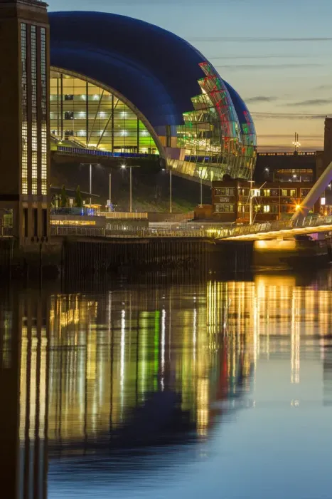 Framed Print : Sage Gateshead, River Tyne, Tyne and Wear, England