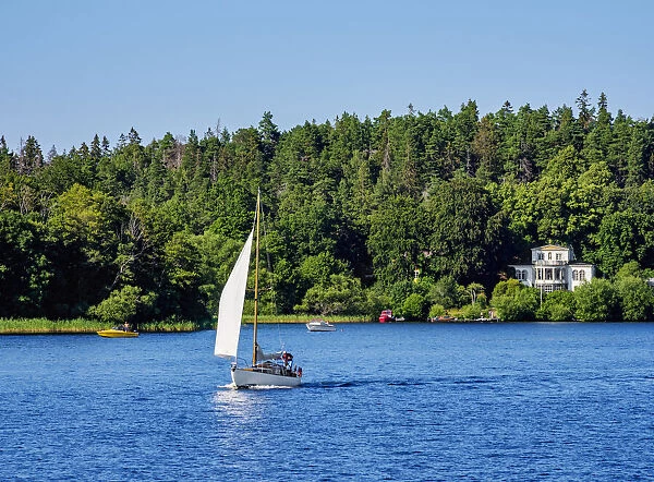 Sailboat at the Lake Malar, Stockholm, Stockholm County, Sweden