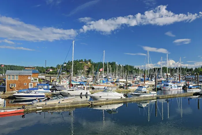 Framed Print : Sailboats in marina Gibsons, British Columbia, Canada Framed Print : Sailboats in marina Gibsons, British Columbia, Canada