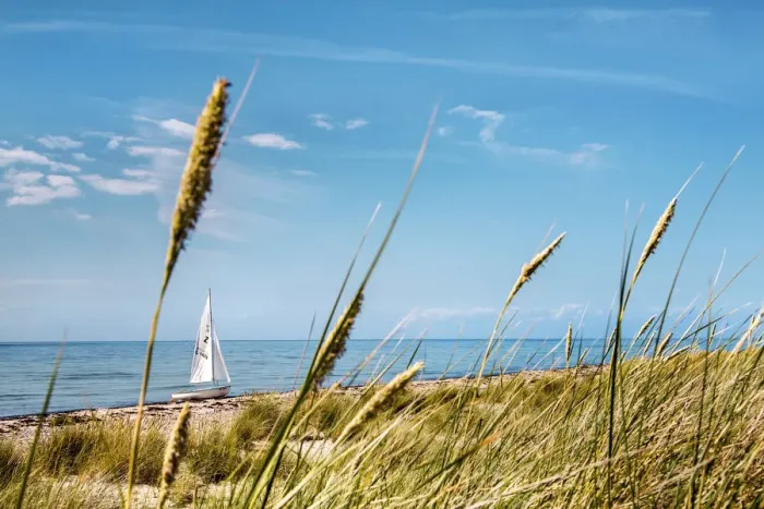 Framed Print : Sailing boat, beach, Flügge, Fehmarn island, Baltic coast, Schleswig-Holstein Framed Print : Sailing boat, beach, Flügge, Fehmarn island, Baltic coast, Schleswig-Holstein