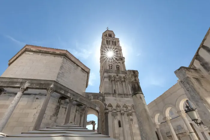 Framed Print : Saint Domnius Chathedral at Diocletians Palace, Split, Dalmatia, Croatia Framed Print : Saint Domnius Chathedral at Diocletians Palace, Split, Dalmatia, Croatia
