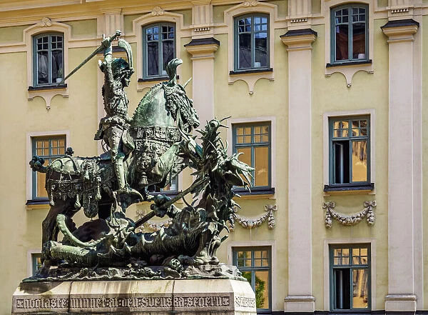 Saint George and the Dragon Statue, Gamla Stan, Stockholm, Stockholm County, Sweden