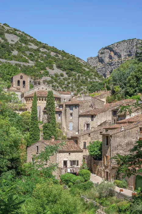 Framed Print : Saint-Guilhem-le-Desert, Herault, Languedoc-Roussillon, Occitanie, France Framed Print : Saint-Guilhem-le-Desert, Herault, Languedoc-Roussillon, Occitanie, France