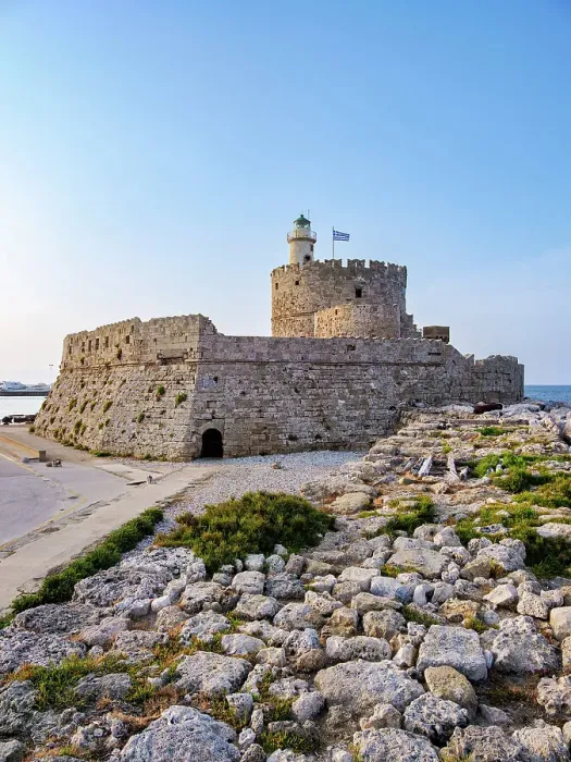 Framed Print : Saint Nicholas Fortress, Rhodes City, Rhodes Island, Dodecanese, Greece
