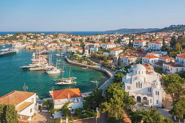 Saint Nikolaos Churhc, Spetses Harbour, Spetses, Greece