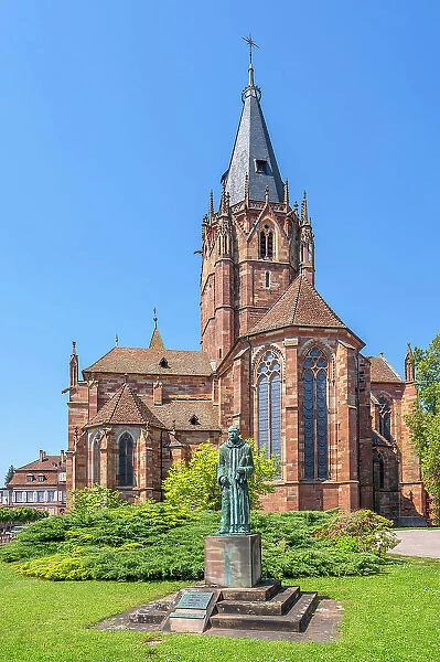 Saint-Pierre-Saint-Paul church, Wissembourg, Bas-Rhin, Alsace, Alsace-Champagne-Ardenne-Lorraine, Grand Est, France