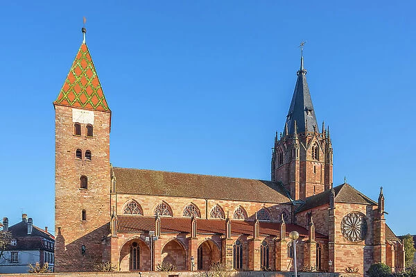 Saint-Pierre-Saint-Paul church, Wissembourg, Bas-Rhin, Alsace, Alsace-Champagne-Ardenne-Lorraine, Grand Est, France
