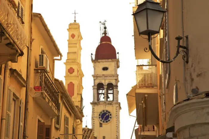 Framed Print : Saint Spyridon Church, Corfu Old Town, Corfu, The Ionian Islands, Greek Islands, Greece