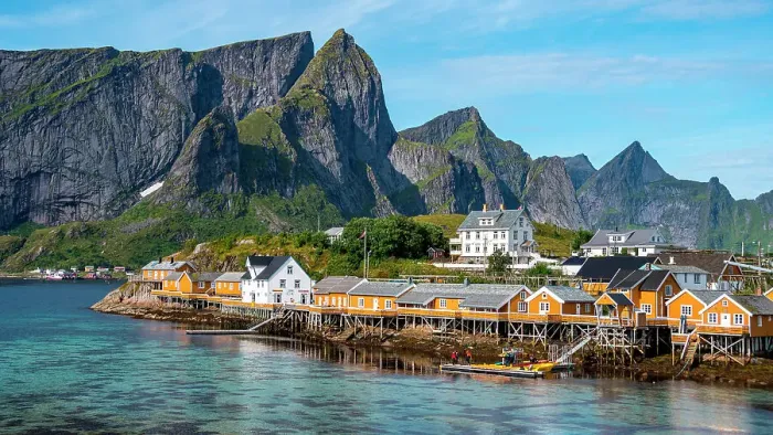 Framed Print : Sakrisoy (Sakrisoy) village in summer. Reine, Lofoten, Nordland county, Northern Norway, Norway Framed Print : Sakrisoy (Sakrisoy) village in summer. Reine, Lofoten, Nordland county, Northern Norway, Norway