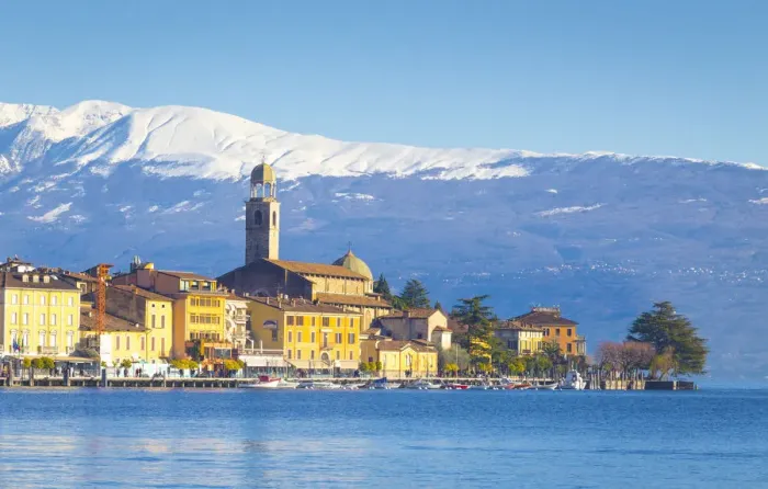 Framed Print : Salo city on Garda Lake. Brescia Province, Lombardy, Italy Framed Print : Salo city on Garda Lake. Brescia Province, Lombardy, Italy