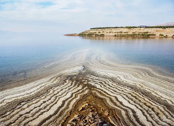 Salt Formations on the shore of the Dead Sea, Karak Governorate, Jordan