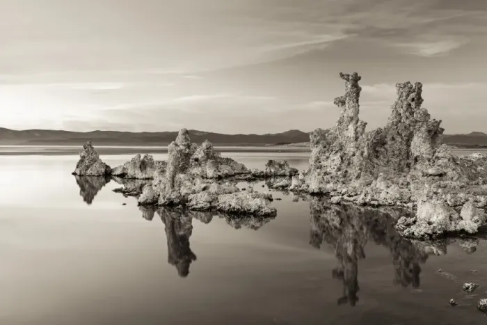 Framed Print : Salt pillar formations at sunset, South Tufa, Mono Lake, California, USA Framed Print : Salt pillar formations at sunset, South Tufa, Mono Lake, California, USA