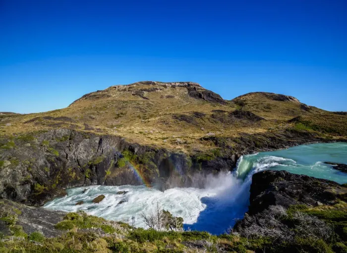 Framed Print : Salto Grande, waterfall, Torres del Paine National Park, Patagonia, Chile Framed Print : Salto Grande, waterfall, Torres del Paine National Park, Patagonia, Chile